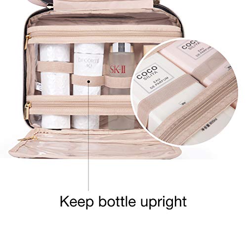 BAGSMART Toiletry Bag Travel Bag with hanging hook, Water-resistant Makeup Co...