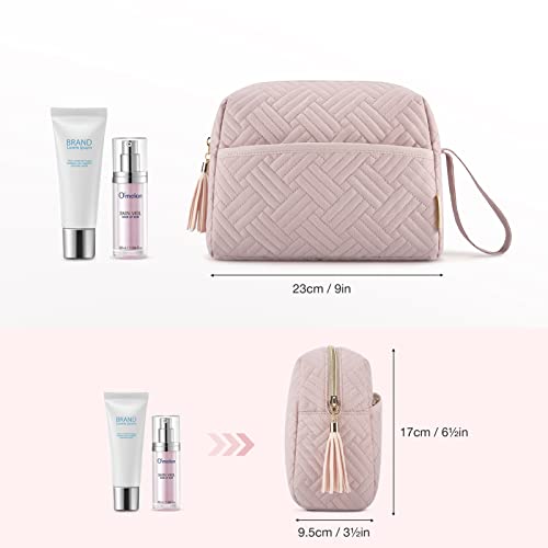 Makeup Bag,BAGSMART Elegant Roomy Cosmetic Pouch for Purse,Travel Zipper Pouc...
