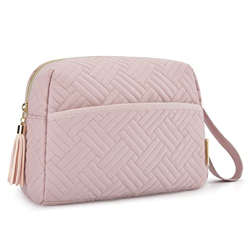 Makeup Bag,BAGSMART Elegant Roomy Cosmetic Pouch for Purse,Travel Zipper Pouc...