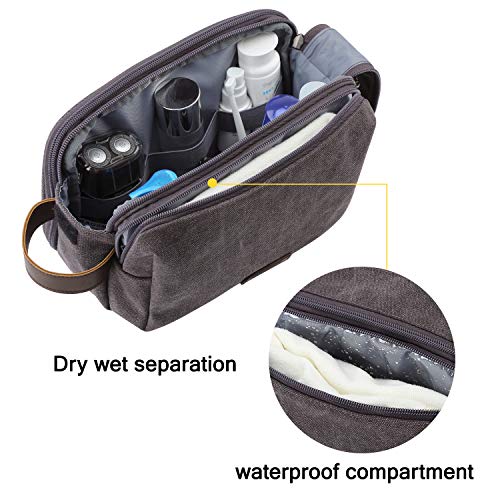 Toiletry Bag for Men, BAGSMART Travel Toiletry Organizer Dopp Kit Water-resis...