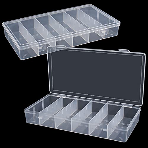 2 packs clear visible plastic storage box cosmetic tools storage box makeup t...