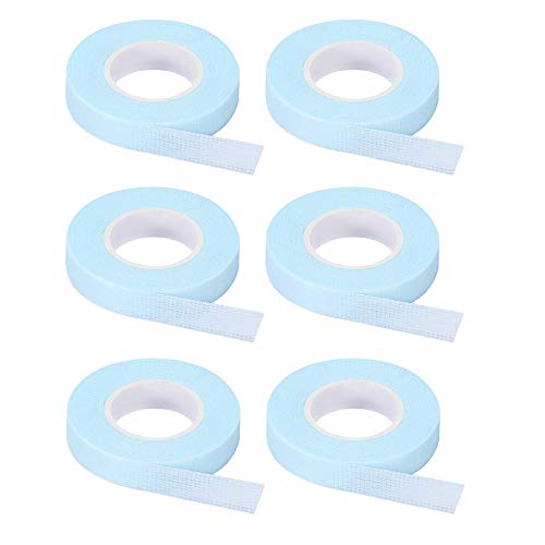 6 Rolls Blue Eyelash Extensions Tape Japan Micropore Medical Soft Lash Tape f...