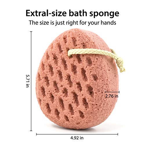 BAIMEI Bath Sponge, Sponge Loofah Body Scrubber, Shower Pouf Cleaning Loofahs...