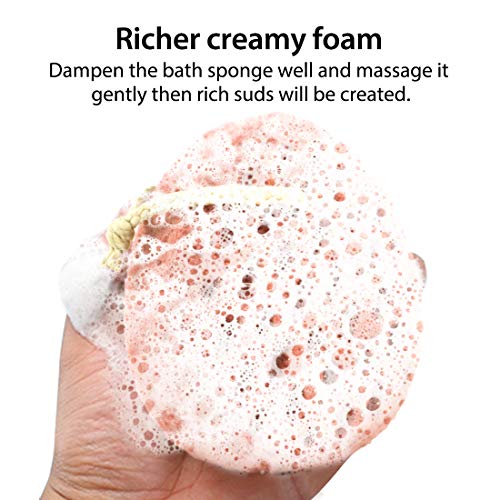 BAIMEI Bath Sponge, Sponge Loofah Body Scrubber, Shower Pouf Cleaning Loofahs...