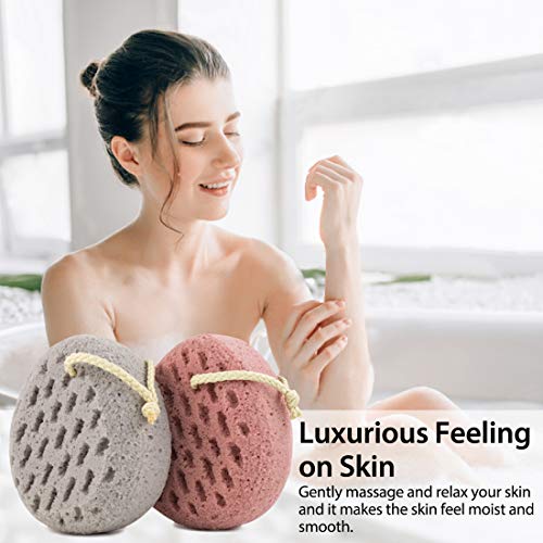 BAIMEI Bath Sponge, Sponge Loofah Body Scrubber, Shower Pouf Cleaning Loofahs...