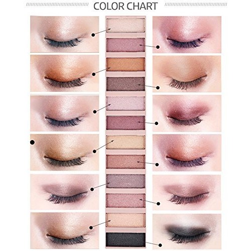 All in One Makeup Kit For Girls12 Colors Naked Eyeshadow Palette, PHOERA Foun...
