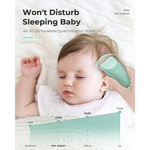 Baistom Baby Hair Clipper, Quiet Hair Trimmer for Kids and Children, Waterpro...