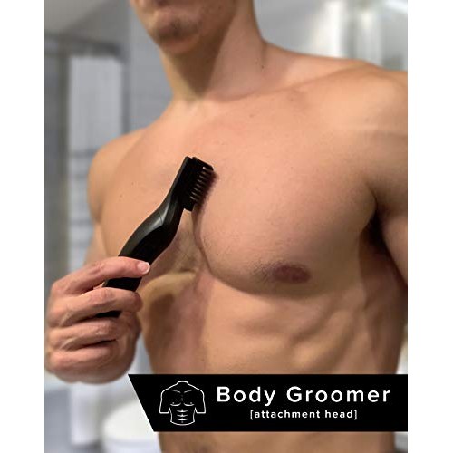 baKblade Body Grooming - BODBARBER - 11 in 1 Men's Body Grooming Kit, Attachm...
