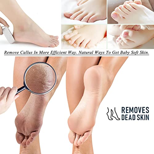 Pumice Stone for Feet, 3 PCS Natural Foot Pumice Stone, Lava Pedicure Tools H...