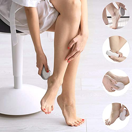 Pumice Stone for Feet, 3 PCS Natural Foot Pumice Stone, Lava Pedicure Tools H...