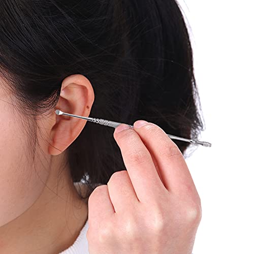 Spiral Ear Wax Ear Pick Spoon,2 Pack Portable Soothing & Anti-Itch Earwax Too...