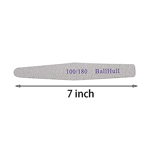100 PCS Nail Files Double Sided Emery Board Grit 100 180 Grit Nail File Apply...