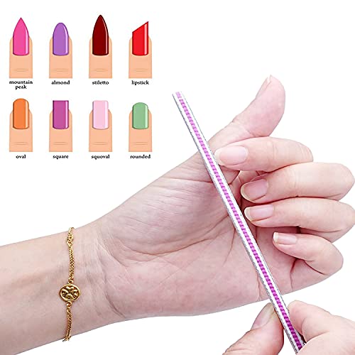100 PCS Nail Files Double Sided Emery Board Grit 100 180 Grit Nail File Apply...