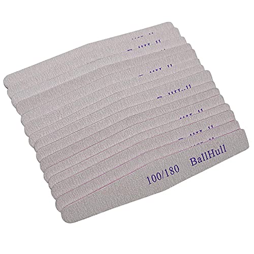 100 PCS Nail Files Double Sided Emery Board Grit 100 180 Grit Nail File Apply...