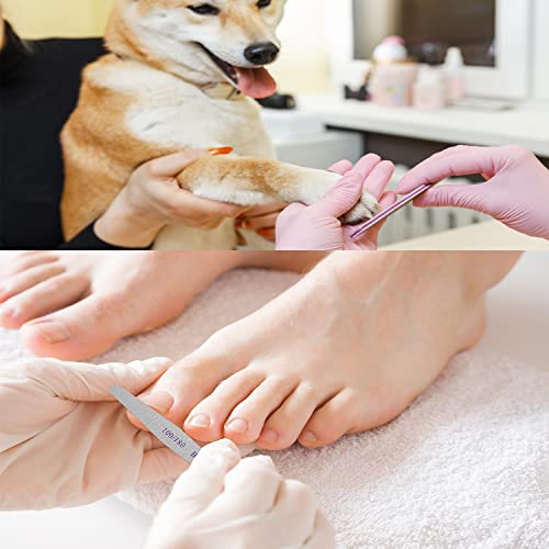 100 PCS Nail Files Double Sided Emery Board Grit 100 180 Grit Nail File Apply...