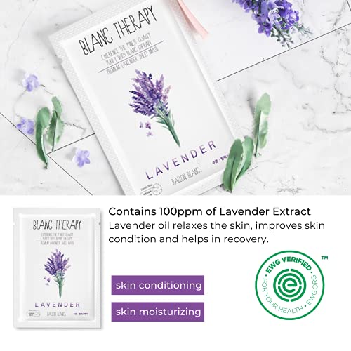 Ballon Blanc Therapy Face Facial Masks Sheet | Infused With Berry Collagen La...