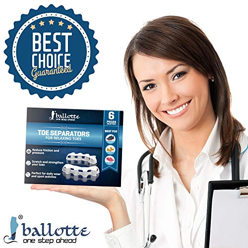 Ballotte Toe Spacers, Toe Spreader [for Gentle Natural Toes Alignment] 3 Pair...