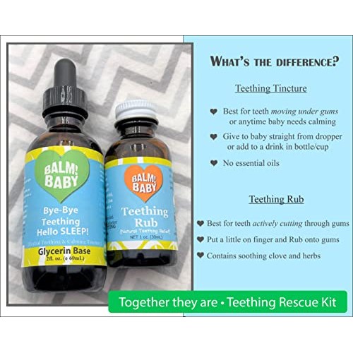 BALM! Baby Bye-Bye Teething Hello Sleep! 100% Natural Teething Relief Tinctur...