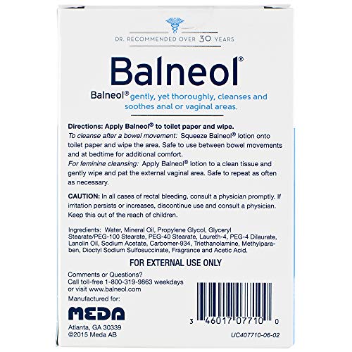 Balneol Hygienic Cleansing Lotion, Gentle Intimate Cleansing Lotion for Sensi...
