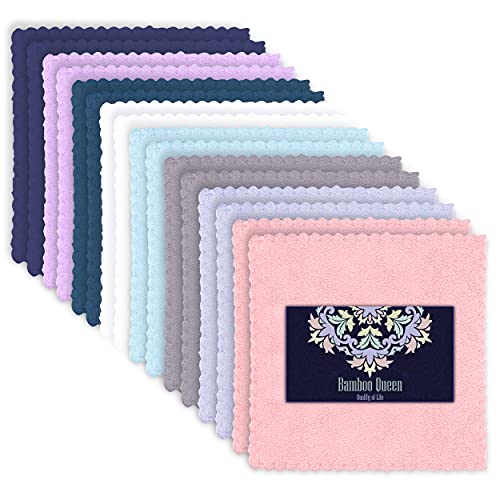 16 Count Premium Makeup Remover Cloths- Super Soft Not Wear Skin - 8×8 Inches...