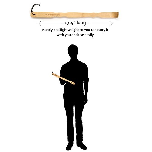BambooWorx 4 Piece Traditional Back Scratcher and Body Relaxation Massager Se...