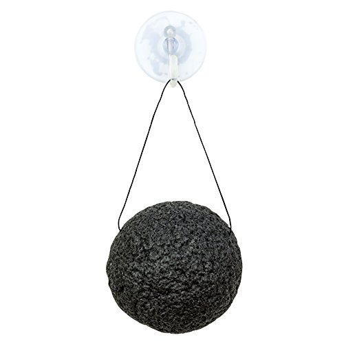 Black Konjac Sponge With Activated Charcoal - Facial Cleanser - All Natural F...