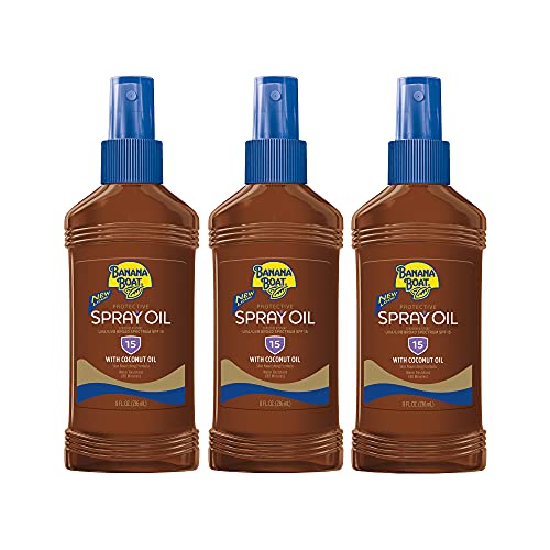 Banana Boat Deep Tanning Oil, Reef Friendly, Pump Sunscreen Spray with Coconu...