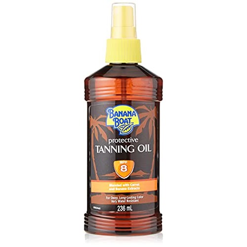 Banana Boat Protective Tanning Oil Spray SPF 8 Sunscreen, 82 Fl Oz
