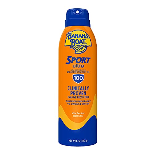 Banana Boat Sport Ultra, Broad Spectrum Sunscreen Spray, SPF 100, 6oz.