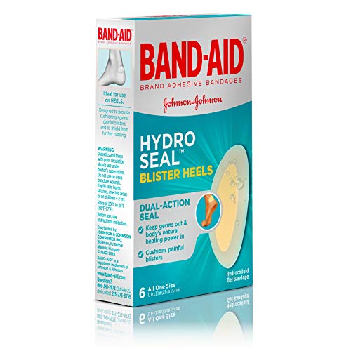 Band-Aid Brand Hydro Seal Adhesive Bandages for Heel Blisters, Waterproof Bli...