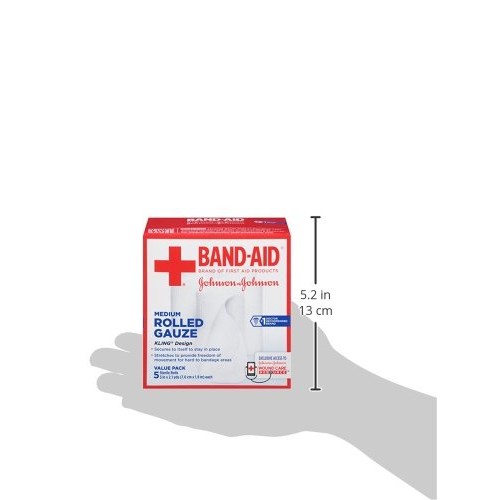 Band-Aid Brand of First Aid Products Flexible Rolled Gauze Dressing for Minor...
