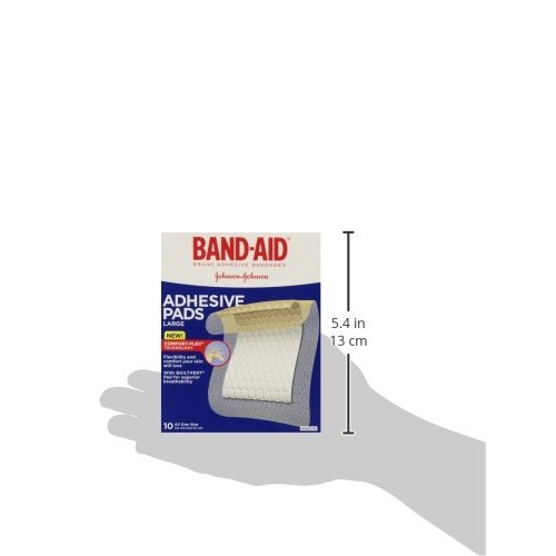 Band-Aid Brand Tru-Stay Adhesive Pads, Large Sterile Bandages for Wound Care,...