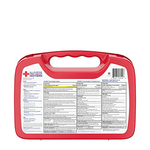 Band-Aid Johnson & Johnson All-Purpose Portable Compact First Aid Kit for Min...