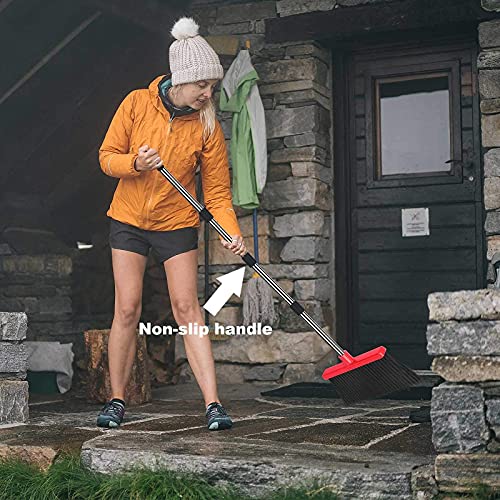 Broom and Dustpan set Large Size Dust pan and Stiff with 55.9 inch Long Handl...