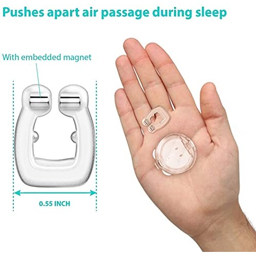 Anti Snoring Devices - Silicone Magnetic Anti Snoring Nose Clip, Snoring Solu...