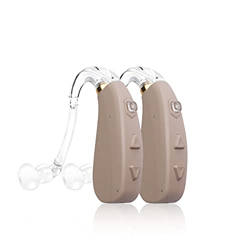 Banglijian Hearing Aid Rechargeable Ziv-206 with 4 Channels Layered Noise Red...