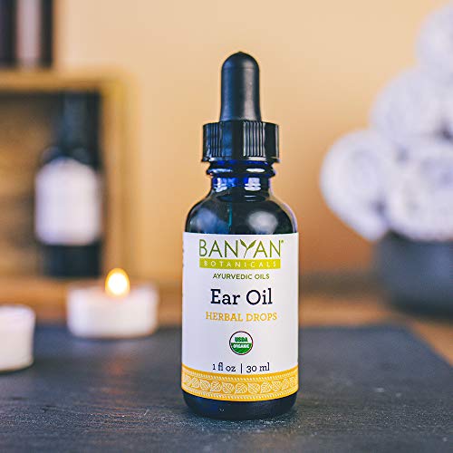 Banyan Botanicals Ear Oil – Organic Herbal Drops with Ashwagandha, Bilva & Ga...