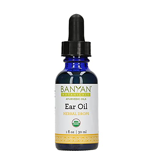Banyan Botanicals Ear Oil – Organic Herbal Drops with Ashwagandha, Bilva & Ga...