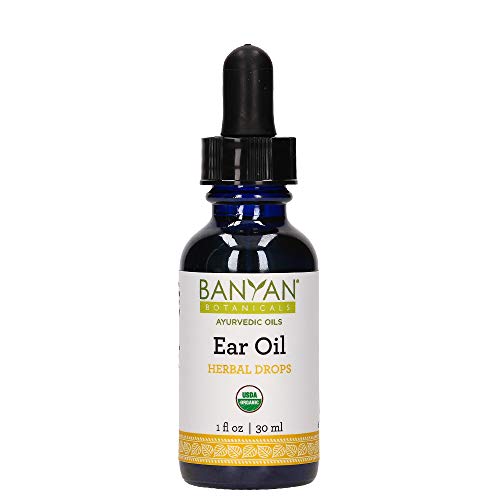 Banyan Botanicals Ear Oil – Organic Herbal Drops with Ashwagandha, Bilva & Ga...
