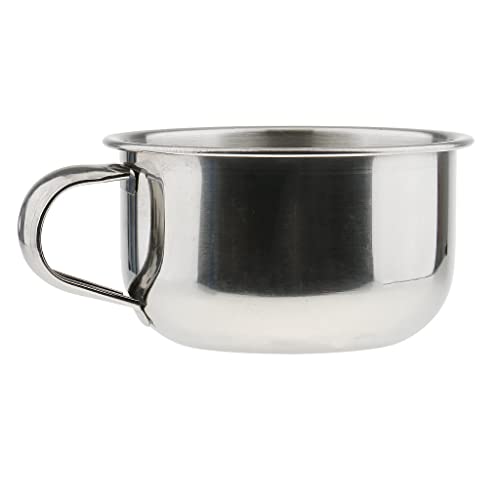 Baoblaze Bulk Lot of 5 Pieces Mens Beard Shaving Bowl Mugs Cup - Stainless st...