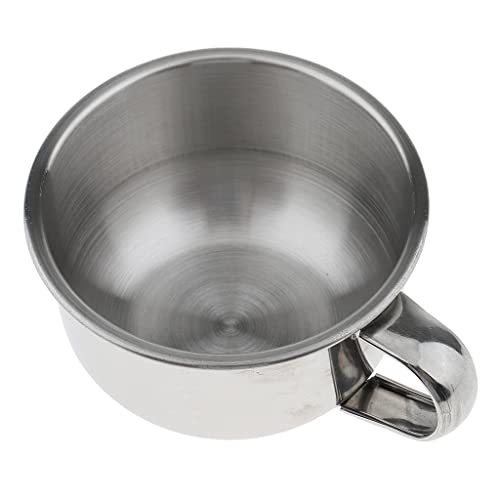 Baoblaze Bulk Lot of 5 Pieces Mens Beard Shaving Bowl Mugs Cup - Stainless st...