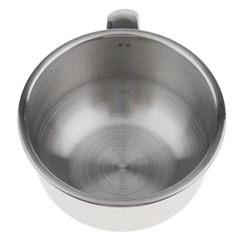 Baoblaze Bulk Lot of 5 Pieces Mens Beard Shaving Bowl Mugs Cup - Stainless st...