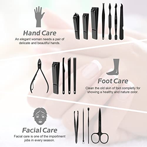 Manicure Set, 15 In 1 Stainless Steel Manicure Kit，Professional Pedicure Set...