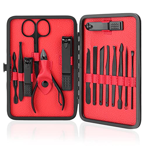 Manicure Set, 15 In 1 Stainless Steel Manicure Kit，Professional Pedicure Set...