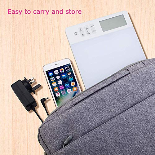 Light Therapy Lamp,Blue Energy Light Lamp,White&Bule Lights,UV Free 10000 Lux...