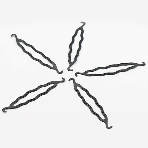 Baost 5 Pcs Double Hook Hair Twist Styling Clip Stick Hair Pin Braid Hair Bun...