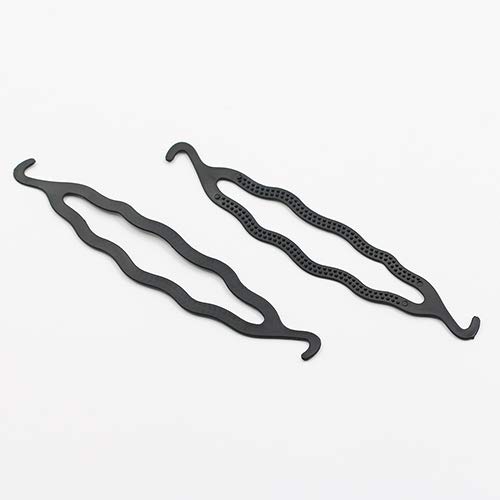 Baost 5 Pcs Double Hook Hair Twist Styling Clip Stick Hair Pin Braid Hair Bun...