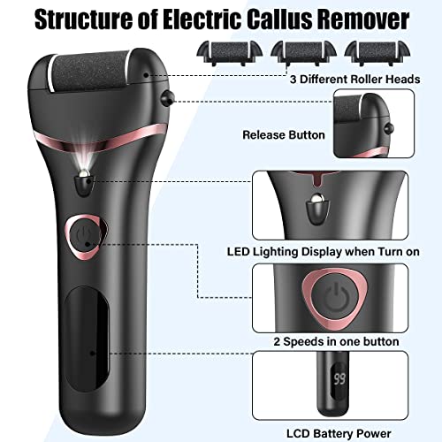 Electric Callus Remover for Feet, Rechargeable Foot File Callus, Professional...