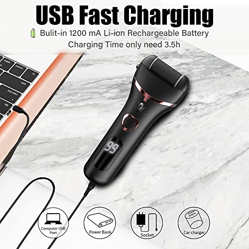 Electric Callus Remover for Feet, Rechargeable Foot File Callus, Professional...