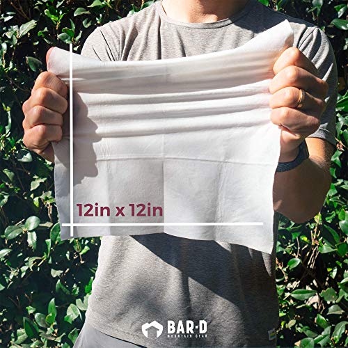 Bar-D Cleansing Face & Body Wipes For Women and Men - Individually Wrapped Bi...